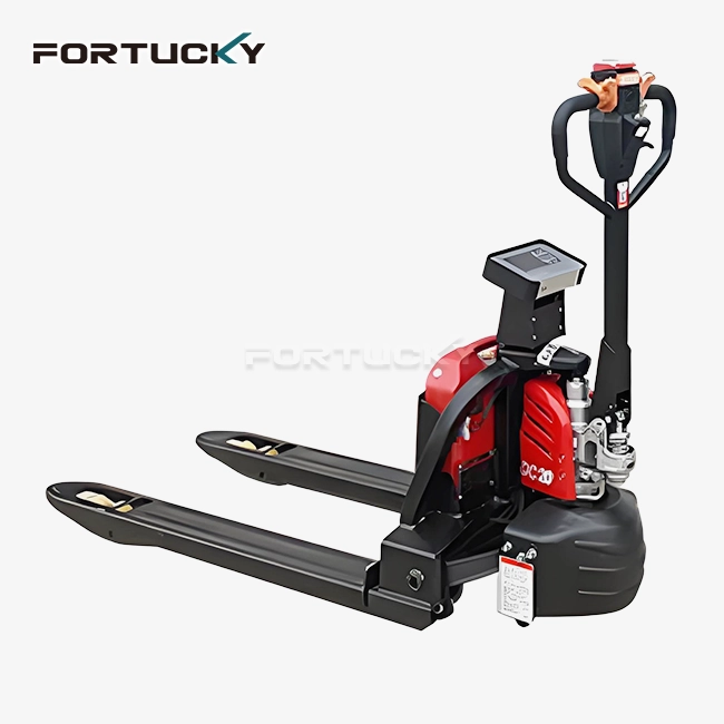 electric pallet truck with weighing scale